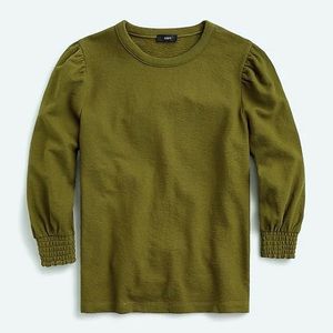 Jcrew puff sleeve tee